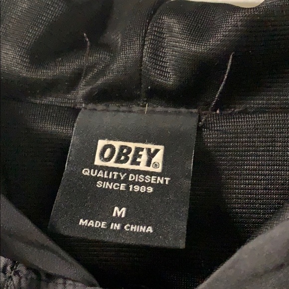 OBEY windbreaker jacket! Size LG - Picture 2 of 5